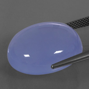 Calcedônia lavanda azul Natural 31,42ct, Transparente, Transparente/Translúcido