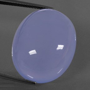 Calcedônia azul natural 32,08ct, transparente, transparente/translúcido