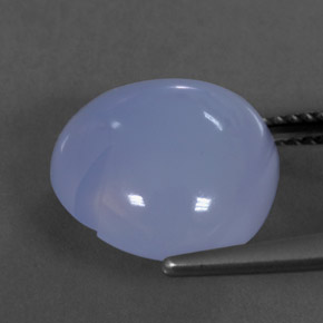 Calcedônia azul natural 8,10ct, transparente, transparente/translúcido
