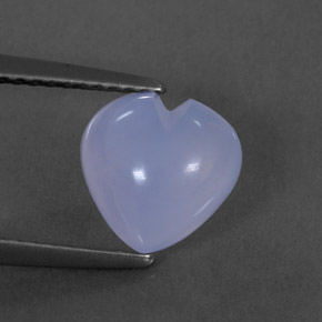 Calcedônia azul natural 1,66ct, transparente, transparente/translúcido