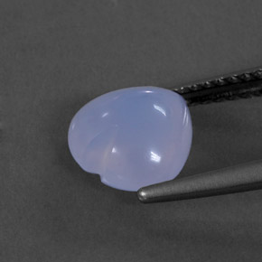 Calcedônia azul natural 1,66ct, transparente, transparente/translúcido