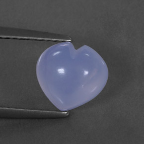 Calcedônia azul natural 1,83ct, transparente, transparente/translúcido