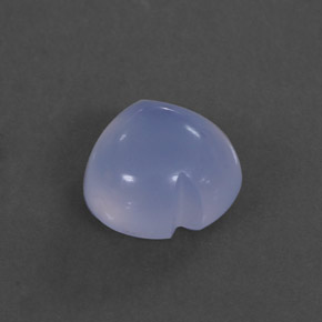 Calcedônia azul natural 1,83ct, transparente, transparente/translúcido