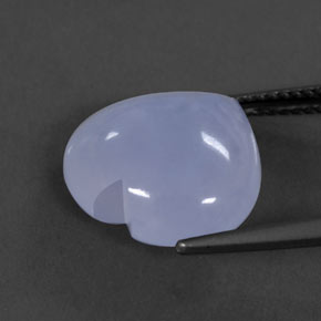 Calcedônia azul natural 7,23ct, transparente, transparente/translúcido