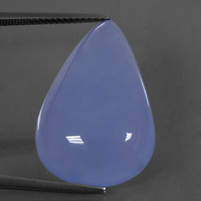 Calcedônia lavanda azul Natural 24.88ct, Transparente, Transparente/Translúcido