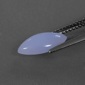 Calcedônia lavanda azul Natural 1.56ct, Marquesa, Translúcido