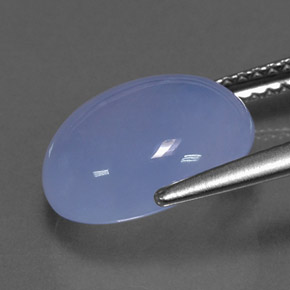 Calcedônia azul natural 4,79ct, transparente, transparente/translúcido