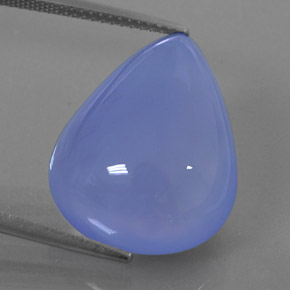 Calcedônia azul natural 18,59ct, transparente, transparente/translúcido