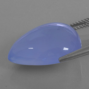 Calcedônia azul natural 18,59ct, transparente, transparente/translúcido