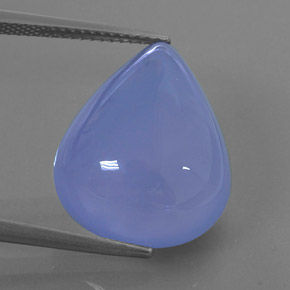 Calcedônia azul natural 16,70ct, transparente, transparente/translúcido