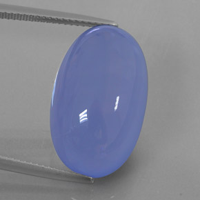 Calcedônia azul natural 21,57ct, transparente, transparente/translúcido