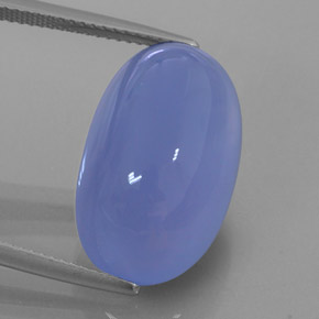 Calcedônia azul natural 20,44ct, transparente, transparente/translúcido