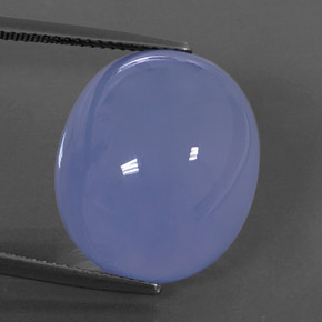 Calcedônia azul natural 27,24ct, transparente, transparente/translúcido