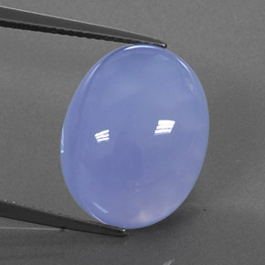 Calcedônia azul natural 14,78ct, transparente, transparente/translúcido