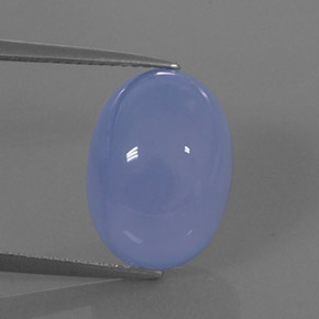 Calcedônia azul natural 11,03ct, transparente, transparente/translúcido