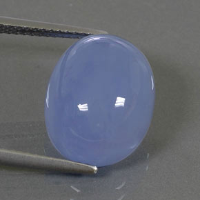 Calcedônia azul natural 10,84ct, transparente, transparente/translúcido