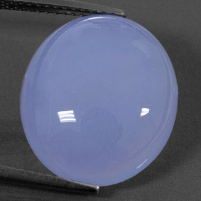 Calcedônia azul natural 12,46ct, transparente, transparente/translúcido