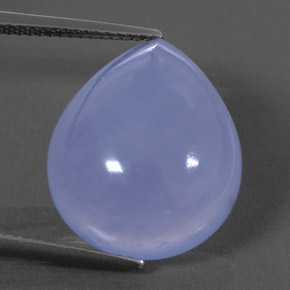 Calcedônia azul natural 15,15ct, transparente, transparente/translúcido