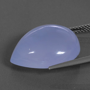Calcedônia azul natural 15,15ct, transparente, transparente/translúcido