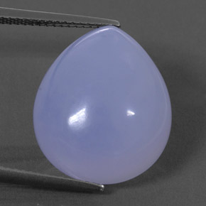 Calcedônia azul natural 16,25ct, transparente, transparente/translúcido