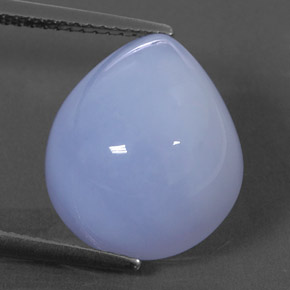 Calcedônia azul natural 10,25ct, transparente, transparente/translúcido
