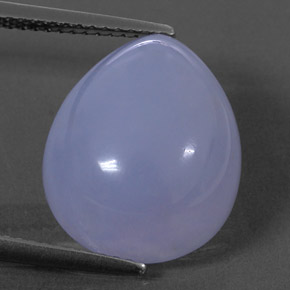 Calcedônia azul natural 10,53ct, transparente, transparente/translúcido