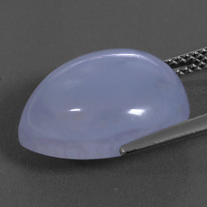 Calcedônia azul natural 10,53ct, transparente, transparente/translúcido