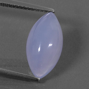 Calcedônia azul natural 3,55ct, transparente, transparente/translúcido