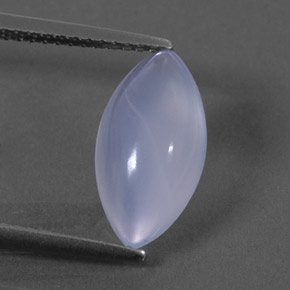 Calcedônia azul natural 2,88ct, transparente, transparente/translúcido