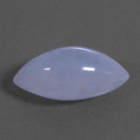 Calcedônia azul natural 3,51ct, transparente, transparente/translúcido