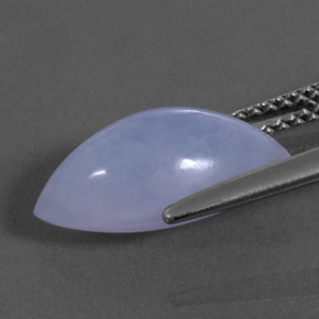 Calcedônia azul natural 3,51ct, transparente, transparente/translúcido