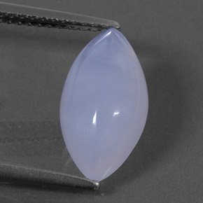 Calcedônia azul natural 2,97ct, transparente, transparente/translúcido