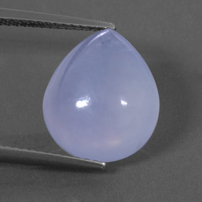 Calcedônia azul natural 7,31ct, transparente, transparente/translúcido