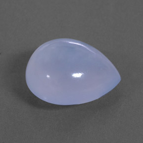 Calcedônia azul natural 7,31ct, transparente, transparente/translúcido