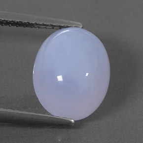 Calcedônia azul natural 3,63ct, transparente, transparente/translúcido
