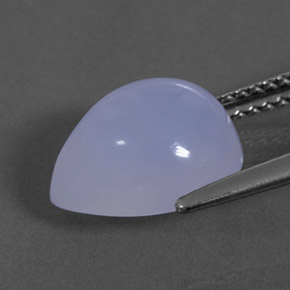 Calcedônia azul natural 4,31ct, transparente, transparente/translúcido