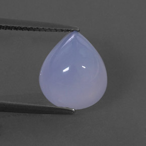 Calcedônia azul natural 4,74ct, transparente, transparente/translúcido