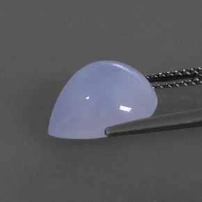 Calcedônia azul natural 4,74ct, transparente, transparente/translúcido