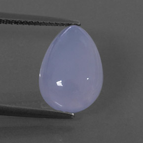 Calcedônia azul natural 4,92ct, transparente, transparente/translúcido