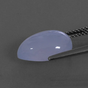 Calcedônia azul natural 4,92ct, transparente, transparente/translúcido