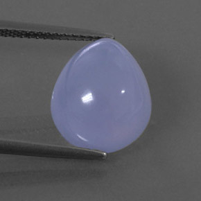 Calcedônia azul natural 6,48ct, transparente, transparente/translúcido