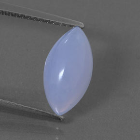 Calcedônia azul natural 2,04ct, transparente, transparente/translúcido