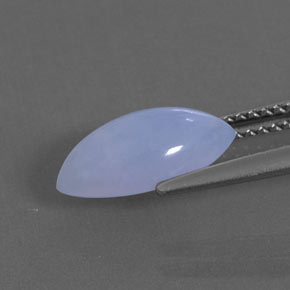 Calcedônia azul natural 2,04ct, transparente, transparente/translúcido