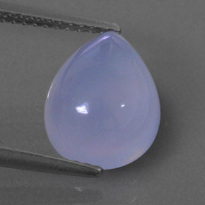 Calcedônia azul natural 3,53ct, transparente, transparente/translúcido