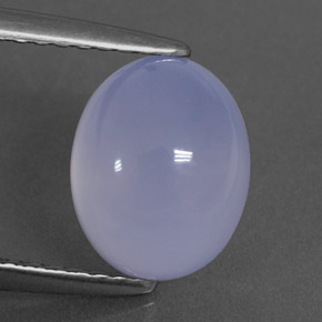 Calcedônia azul natural 2,27ct, transparente, transparente/translúcido