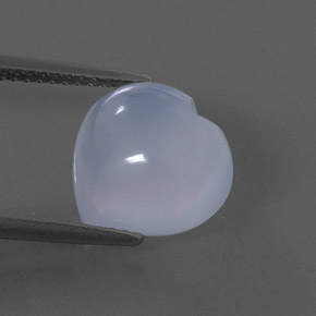 Calcedônia azul natural 4,95ct, transparente, transparente/translúcido