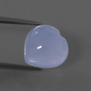 Calcedônia azul natural 4,98ct, transparente, transparente/translúcido