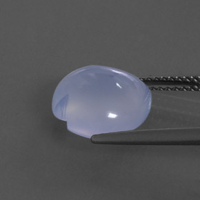 Calcedônia azul natural 4,16ct, transparente, transparente/translúcido