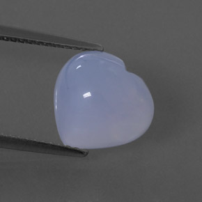 Calcedônia azul natural 4,52ct, transparente, transparente/translúcido