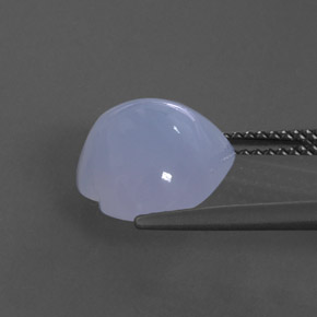 Calcedônia azul natural 4,52ct, transparente, transparente/translúcido